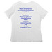 FMD - Fighting My Disease, a White Women's Relaxed V-Neck Tee (back-view)