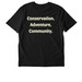 Apparel - Yellow Text, a Black Stanley/Stella Unisex Creator 2.0 Tee (back-view)