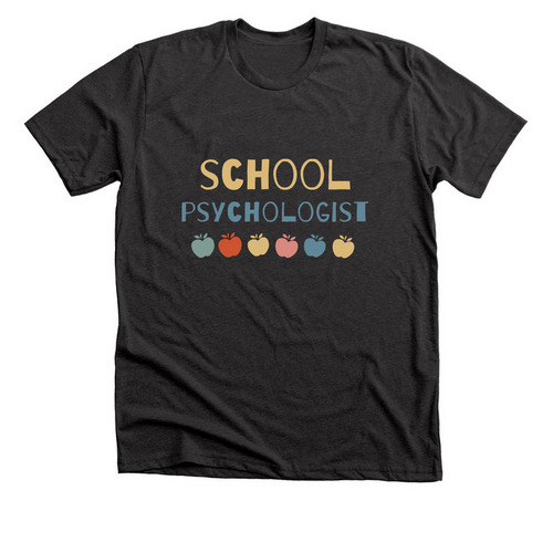 School Psychologist, a Dark Grey Heather Premium Unisex Tee