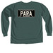 BW Tag Para, a Blue Spruce Comfort Colors Long Sleeve Tee (back-view)