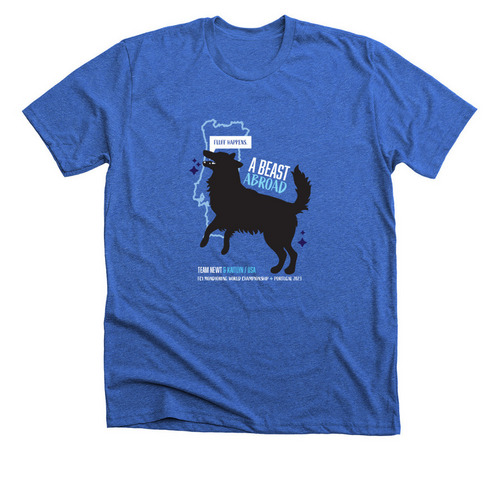 A Beast Abroad, a Heather True Royal Premium Unisex Tee