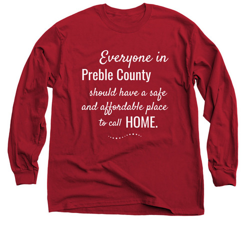 Vision, a Cardinal Red Classic Long Sleeve Tee