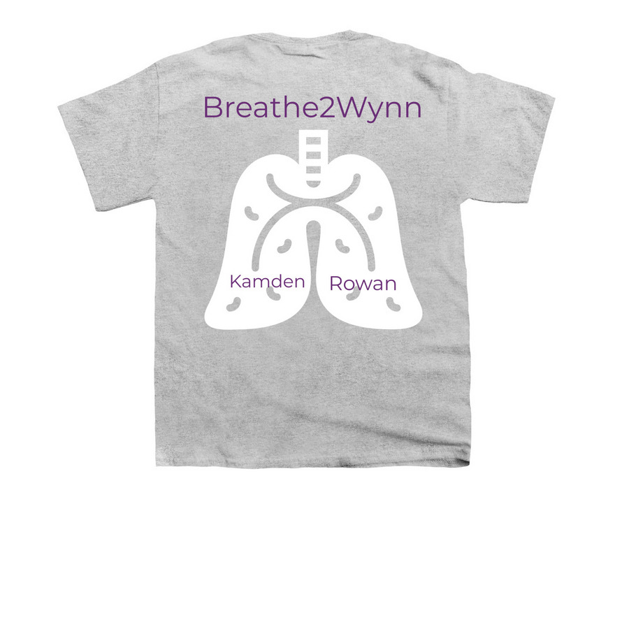 Great strides Cystic Fibrosis walk&nbsp;, a Sport Grey Youth Unisex Tee (back-view)