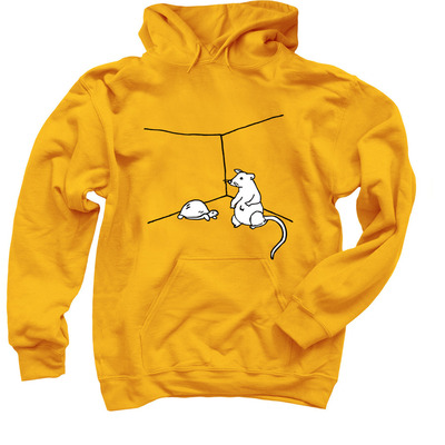 who are they ??, a Gold Pullover Hoodie