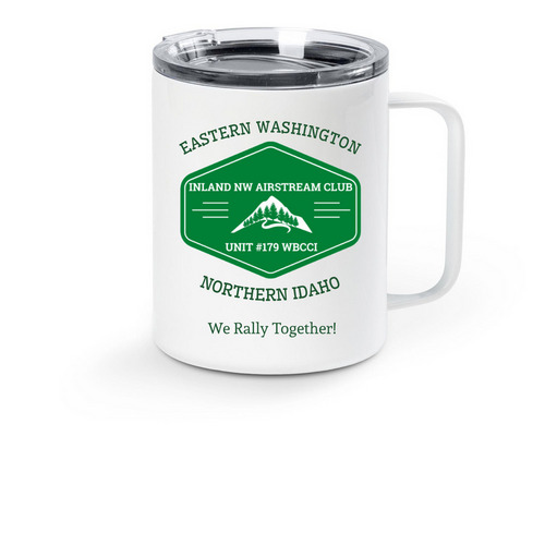 It's not just for coffee..., a White Stainless Steel Travel Mug