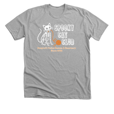 SPOOKY CAT CLUB 2026, a Athletic Heather Premium Unisex Tee