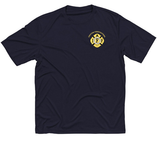 IAFF Workout Shirt - Yellow, a True Navy Classic Performance Tee