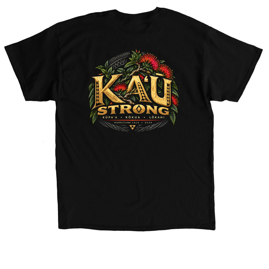 Ka?? Strong ? We Belong to One Another, a Black Classic Unisex Tee (back-view)