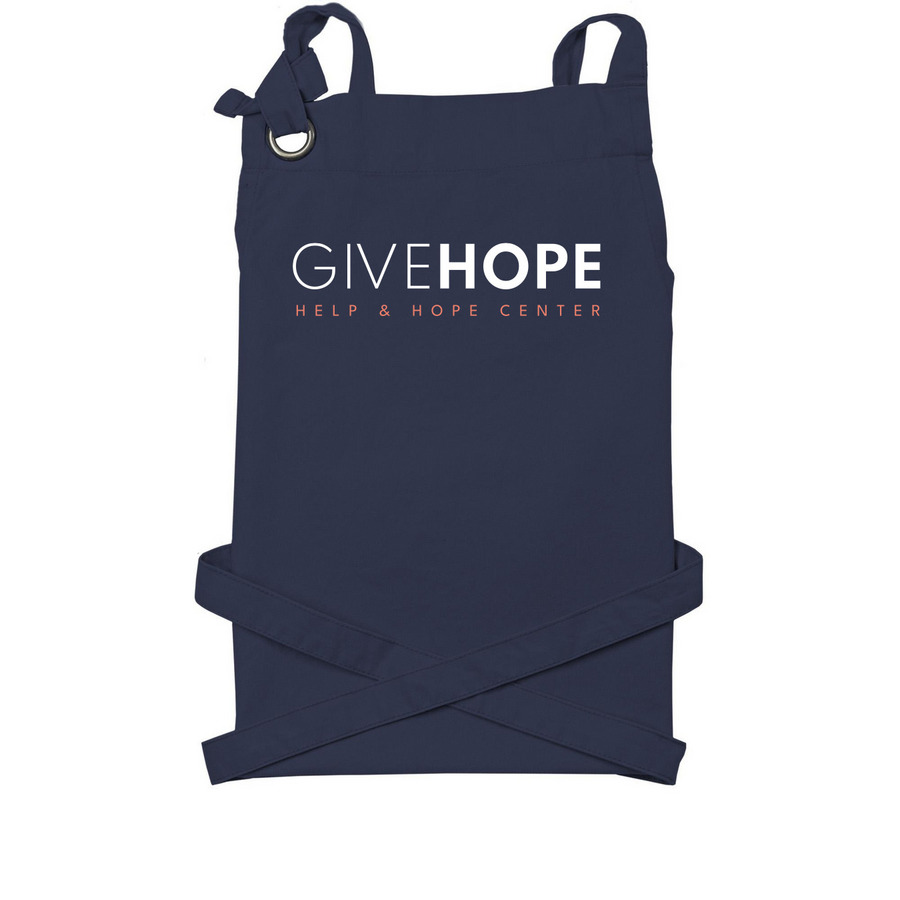 Food Pantry Aprons, a Navy Cotton Canvas Pocket Apron