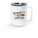 WyoUnited Standing for Reproductive Freedom, a White Stainless Steel Travel Mug