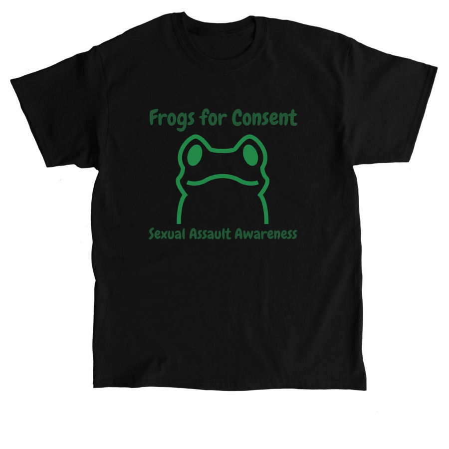 Frogs 4 Consent, a Black Classic Unisex Tee