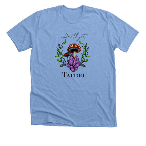 Amethyst Tattoo&nbsp;, a Heather Carolina Blue Premium Unisex Tee