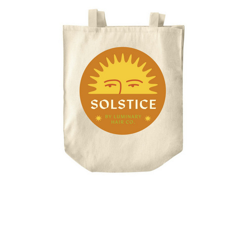 Hello Sunshine Tote, a Natural Over-the-Shoulder Shopping Tote Bag