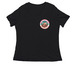 Ladies bearded dragon lover, a Black Women's Relaxed V-Neck Tee