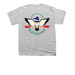 Kingfisher Kayaking, a Sport Grey Youth Unisex Tee (back-view)