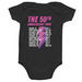 High Stakes Baby Onsie, a Black Infant Onesie (back-view)