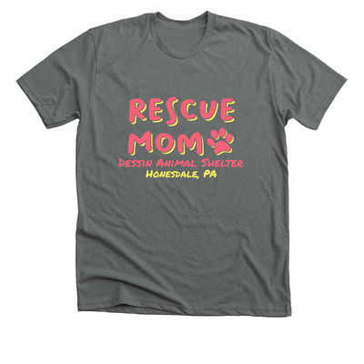 Rescue Mom Tee, a Heavy Metal Premium Unisex Tee