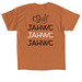 JAHWC - Chalkboard Repeat Mode, a Texas Orange Classic Unisex Tee (back-view)
