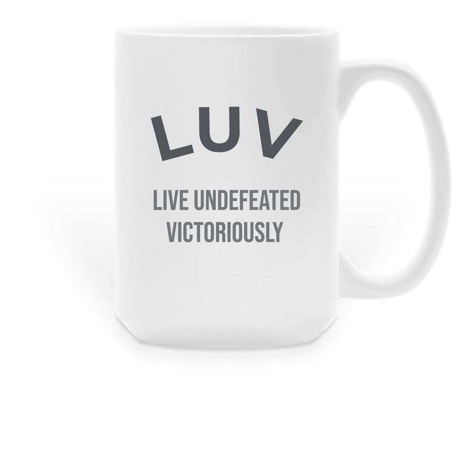 LUV MOTIVATIONAL QUOTE SERIES&nbsp;, a White Large Coffee Mug