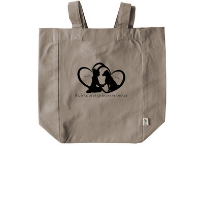 Nicole and Finn Tote, a Pumice Recycled Cotton Tote Bag