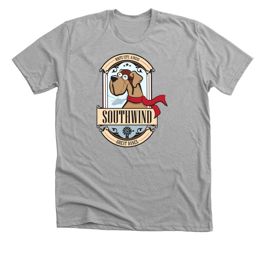 Southwind Great Danes, a Athletic Heather Premium Unisex Tee