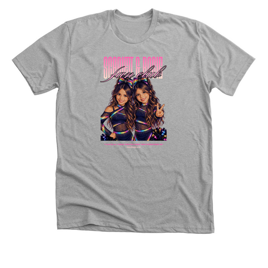 The Girls Fan Club, a Athletic Heather Premium Unisex Tee