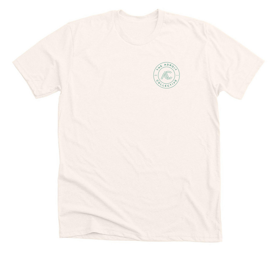 The Sunrise Special (BACK DESIGN), a Heather Natural Premium Unisex Tee