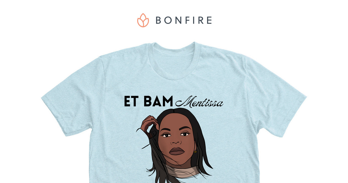 Et Bam - Mentissa - Black Lettering T-shirt | Bonfire