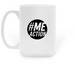 Kicking Ass Taking Naps #MEAction Mug&nbsp;, a White Large Coffee Mug (back-view)