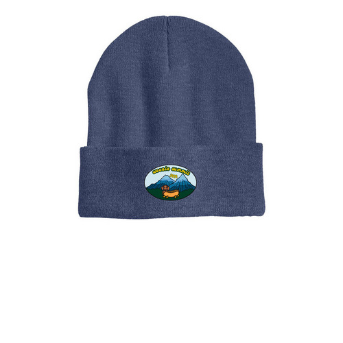 weenie beenie, a Heather Navy Printed Cuffed Beanie