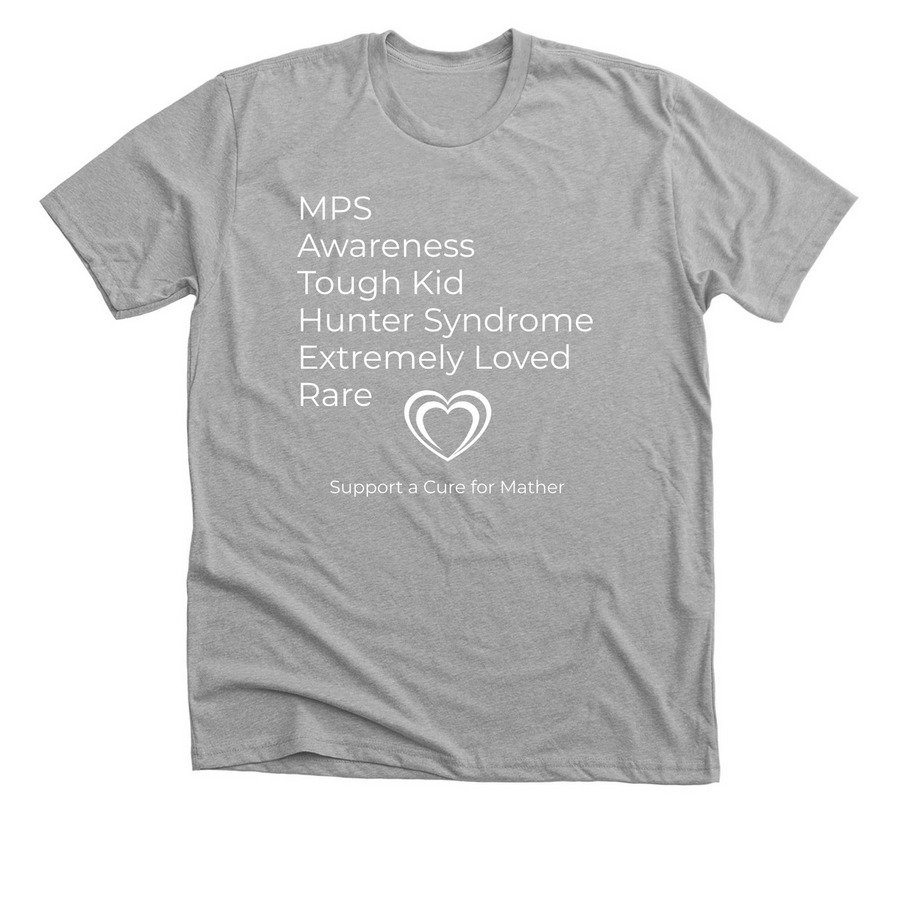 Support For Mather, a Athletic Heather Premium Unisex Tee