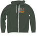 Ask Me About Summer Camp - Muted Pocket, a Military Green Zip Up Hoodie