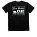 Five Points Cafe, a Black Heather Premium Unisex Tee (back-view)