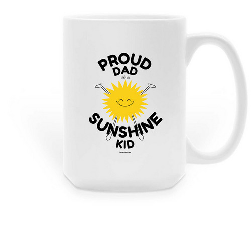Proud Dad Mug, a White Large Coffee Mug