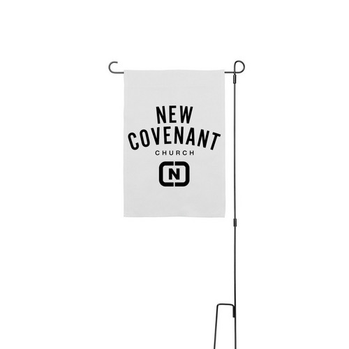 NCC V, a White 12" x 18" Yard Flag with Stake
