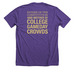 Founding Father of Football, a Heather Team Purple Premium Unisex Tee (back-view)