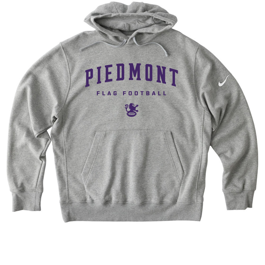 Nike Flag Football Hoodie, a Dark Grey Heather Nike Club Fleece Pullover Hoodie