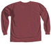 BEAT Wood Frog Shirt (white font), a Brick Comfort Colors Long Sleeve Tee (back-view)