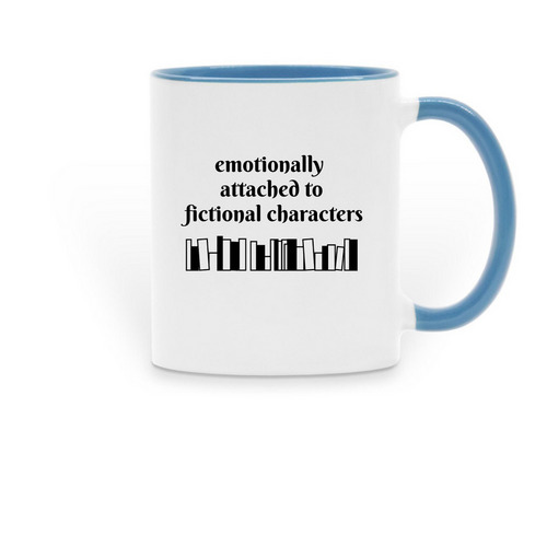 Emotional, a Light Blue Two-Tone Ceramic Mug