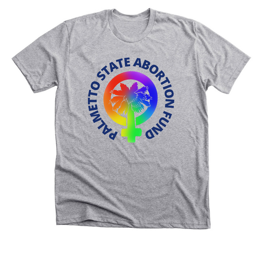 Pride PSAF Logo, a Athletic Heather Premium Unisex Tee