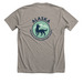 Alaska Belgian & Dutch Shepherd Rescue, a Heather Stone Premium Unisex Tee (back-view)