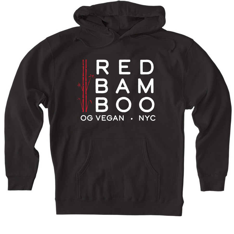 The OG Vegan, a Black Heavyweight Pullover Hoodie