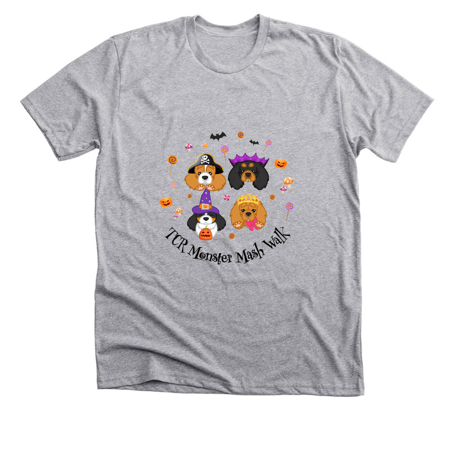 TCR MONSTER MASH WALK T-SHIRT, a Athletic Heather Premium Unisex Tee