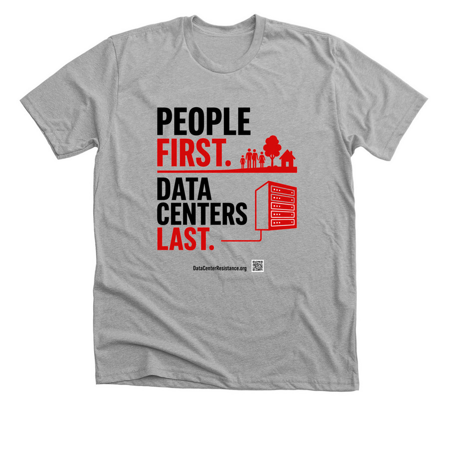 Data Center Resistance, a Athletic Heather Premium Unisex Tee