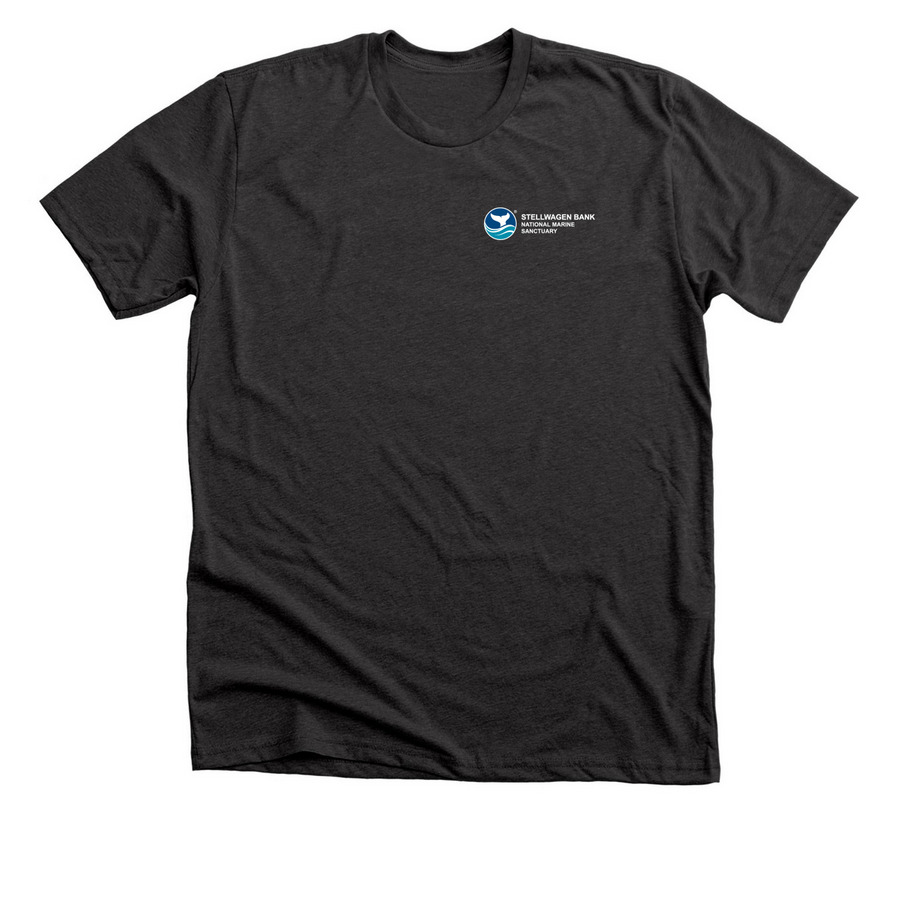 Whale Tagging, a Dark Grey Heather Premium Unisex Tee