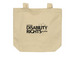 Community Over Confinement Tote, a Oyster Organic Cotton Tote Bag (back-view)