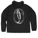 Whale Conservation Windbreaker!, a Black Quarter-Zip Windbreaker (back-view)