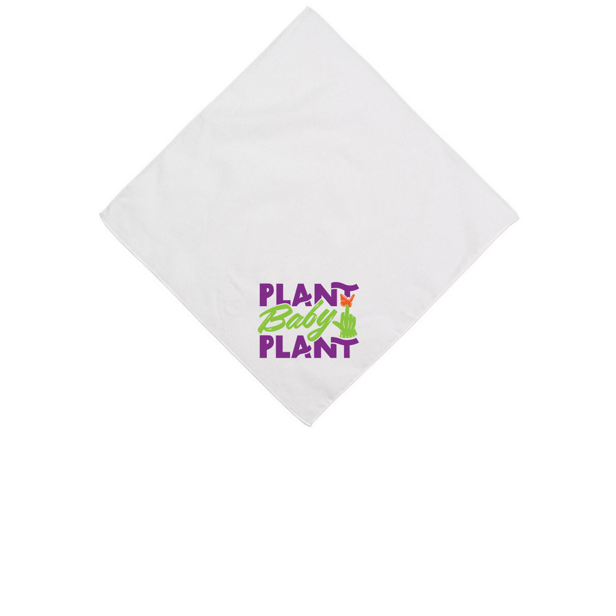 Rowdy Bandana, a White Cotton Bandana