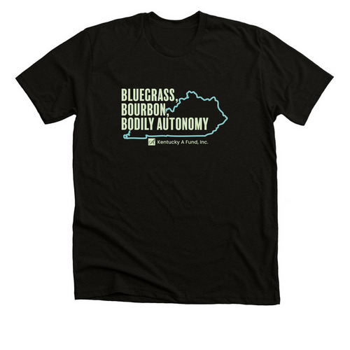 Bluegrass, Bourbon, Bodily Autonomy, a Solid Black Blend Premium Unisex Tee