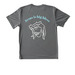 Jesus is hour saver, a Grey Concrete Heather Youth Performance Tee (back-view)